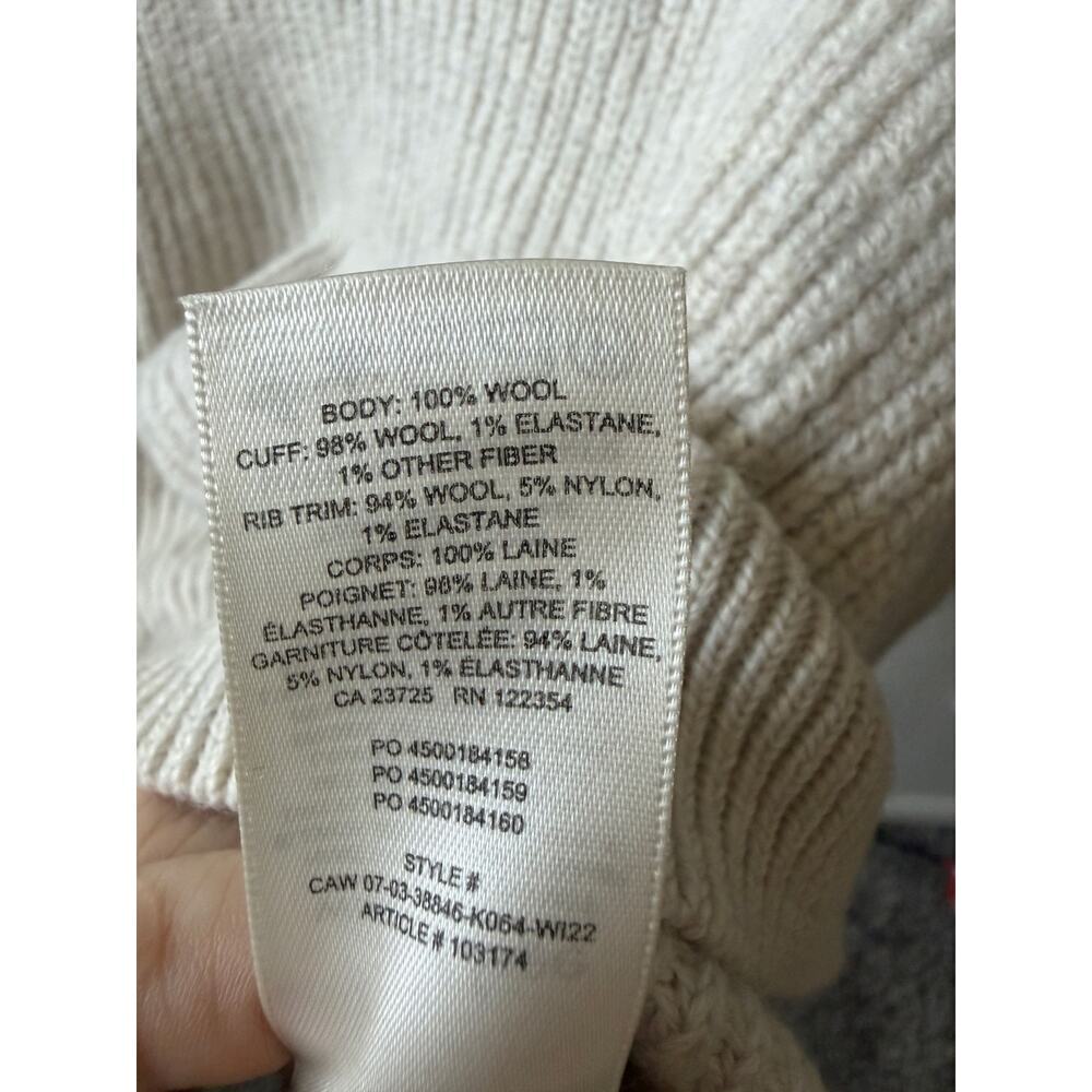 Aritzia Wilfred Free wool cream sweater women's size small - Picture 3 of 4